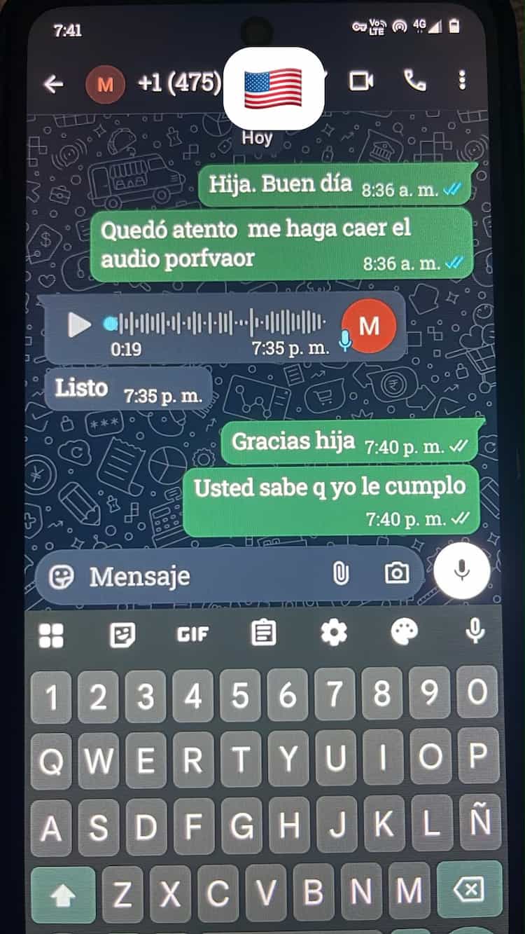 Testimonio en audio y chat de cliente en Connecticut sobre retorno de pareja con Don Aurelio